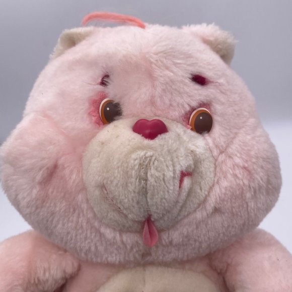 CHEER BEAR Vintage 1983 Kenner Care Bears 13" Plush Stuffed Toy PINK Rainbow - Picture 3 of 14